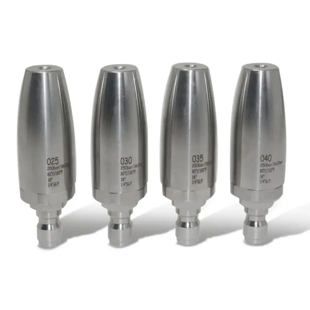 Rotating Nozzle G1/4 360 ° Nozzle Water Gun Stainless Steel Nozzle 1.24/1.15/1.08/0.98mm High pressure car wash water gun
Rotating Nozzle G1/4 360 ° Nozzle Water Gun Stainless Steel Nozzle 1.24/1.15/1.08/0.98mm High pressure car wash water gun