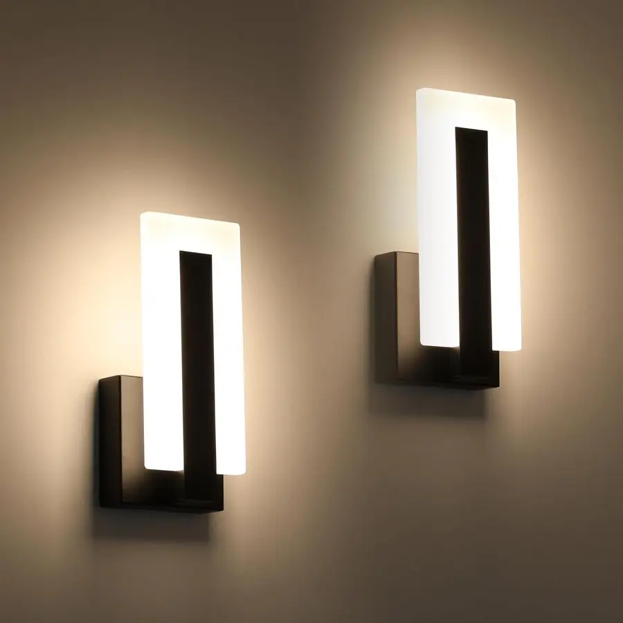 Modern LED Wall Sconces Up and Down Wall Mount Light Black 3000K Warm White Wall Lights Set of 2, Indoor Wall Lighting for Hallw
Modern LED Wall Sconces Up and Down Wall Mount Light Black 3000K Warm White Wall Lights Set of 2, Indoor Wall Lighting for Hallw