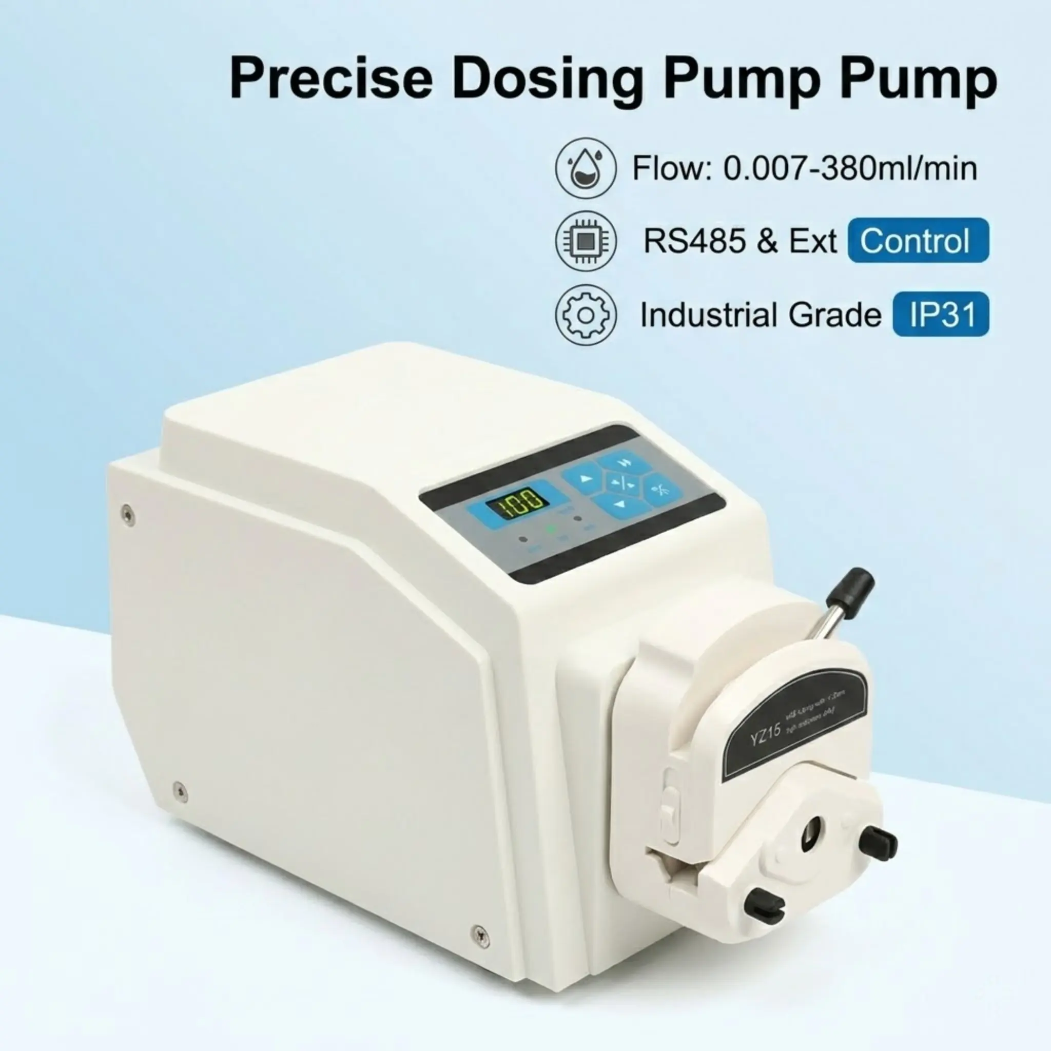 Промышленный перистальтический насос для пищевых жидкостей, система перекачки с низким уровнем сдвигового усилия, защита IP31, управление внешним сигналом, AC90-260В
Промышленный перистальтический насос для пищевых жидкостей, система перекачки с низким уровнем сдвигового усилия, защита IP31, управление внешним сигналом, AC90-260В