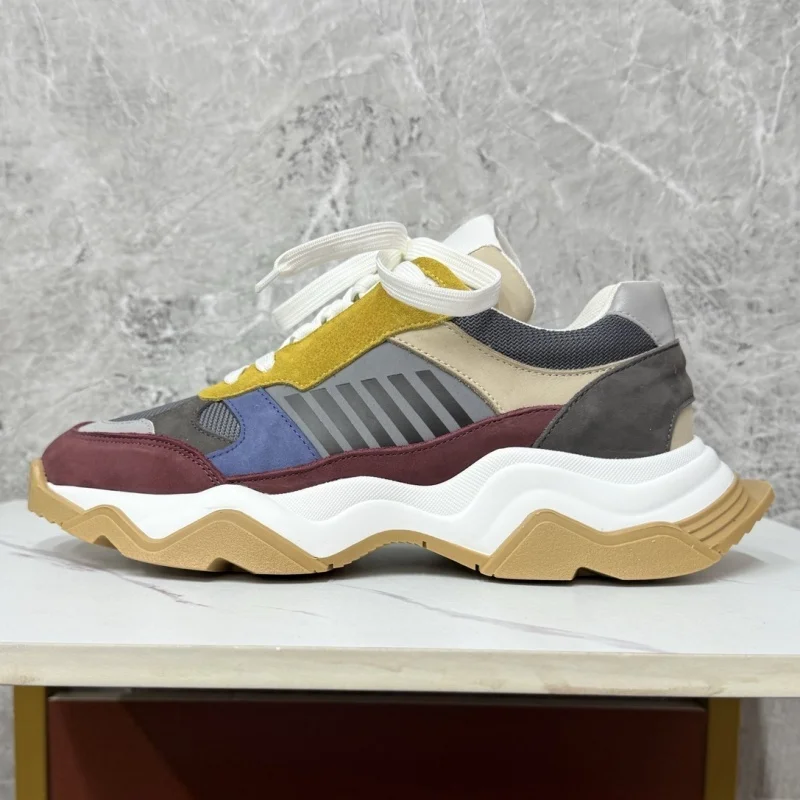 2025 модные мужские повседневные кроссовки с круглым носком, дышащая толстая подошва на шнуровке, удобная разноцветная спортивная обувь для бега и ходьбы 
2025 модные мужские повседневные кроссовки с круглым носком, дышащая толстая подошва на шнуровке, удобная разноцветная спортивная обувь для бега и ходьбы