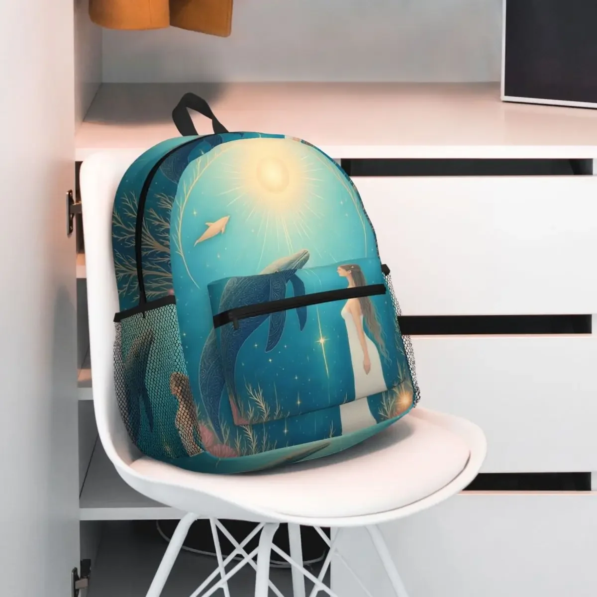 Рюкзак «Богиня океана и кита», рюкзак большой емкости, детская сумка для книг, школьная сумка, сумки на плечо для мужчин и женщин
Рюкзак «Богиня океана и кита», рюкзак большой емкости, детская сумка для книг, школьная сумка, сумки на плечо для мужчин и женщин