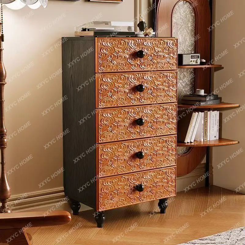 HBlack retro carved dining side cabinet large capacity living room retro chest of drawers medium antique chest of drawers
HBlack retro carved dining side cabinet large capacity living room retro chest of drawers medium antique chest of drawers