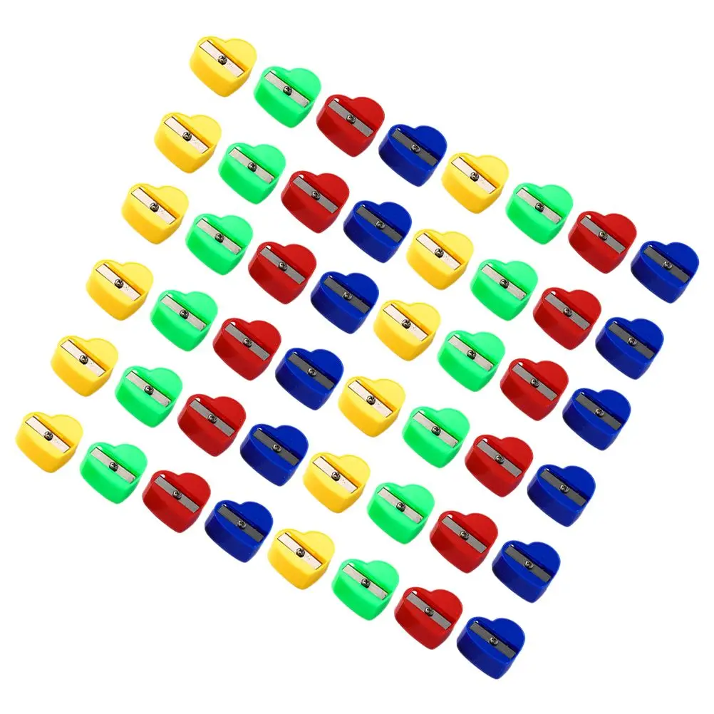 80 Pcs Manual Pencil Sharpener Colored Single Hole Cartoon Heart Shaped Classroom Metal Textured Student Stationery
80 Pcs Manual Pencil Sharpener Colored Single Hole Cartoon Heart Shaped Classroom Metal Textured Student Stationery