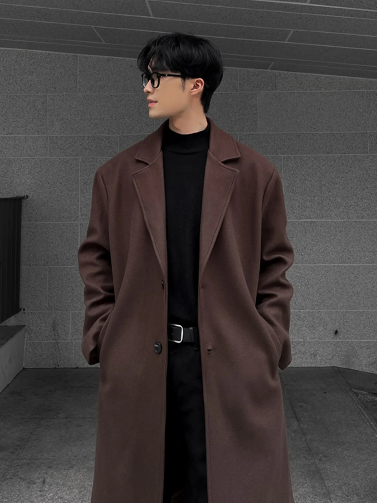 Knee-Length Men's Woolen Coat Autumn Winter Faion Brand Casual Briti Sle High-End Feeling Men's Jaet
Knee-Length Men's Woolen Coat Autumn Winter Faion Brand Casual Briti Sle High-End Feeling Men's Jaet