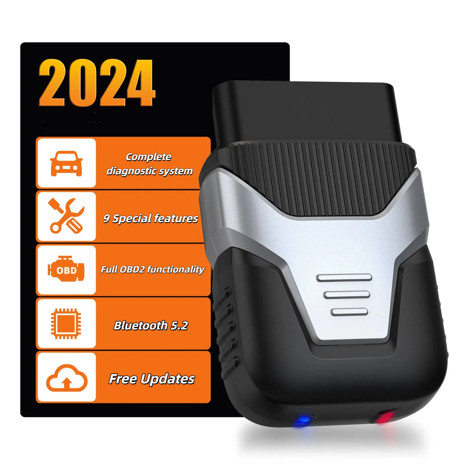 Z100 Auto Scanner Mobile Car Fault Detector with 9 Special Functions Full Car System Diagnosis Maintenance Reset bluetooth5.2
Z100 Auto Scanner Mobile Car Fault Detector with 9 Special Functions Full Car System Diagnosis Maintenance Reset bluetooth5.2
