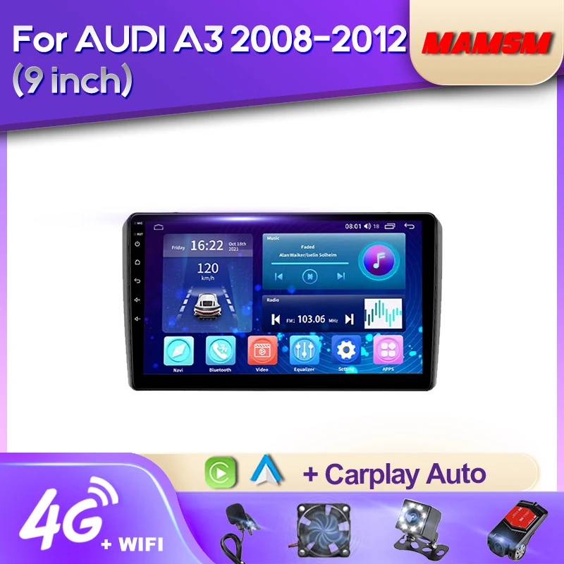 MAMSM Android 12 2K QLED Car Radio For AD AUDI A3 2008-2012 Video Multimedia Bluetooth Player Navigation 4G GPS Carplay stereo
MAMSM Android 12 2K QLED Car Radio For AD AUDI A3 2008-2012 Video Multimedia Bluetooth Player Navigation 4G GPS Carplay stereo
