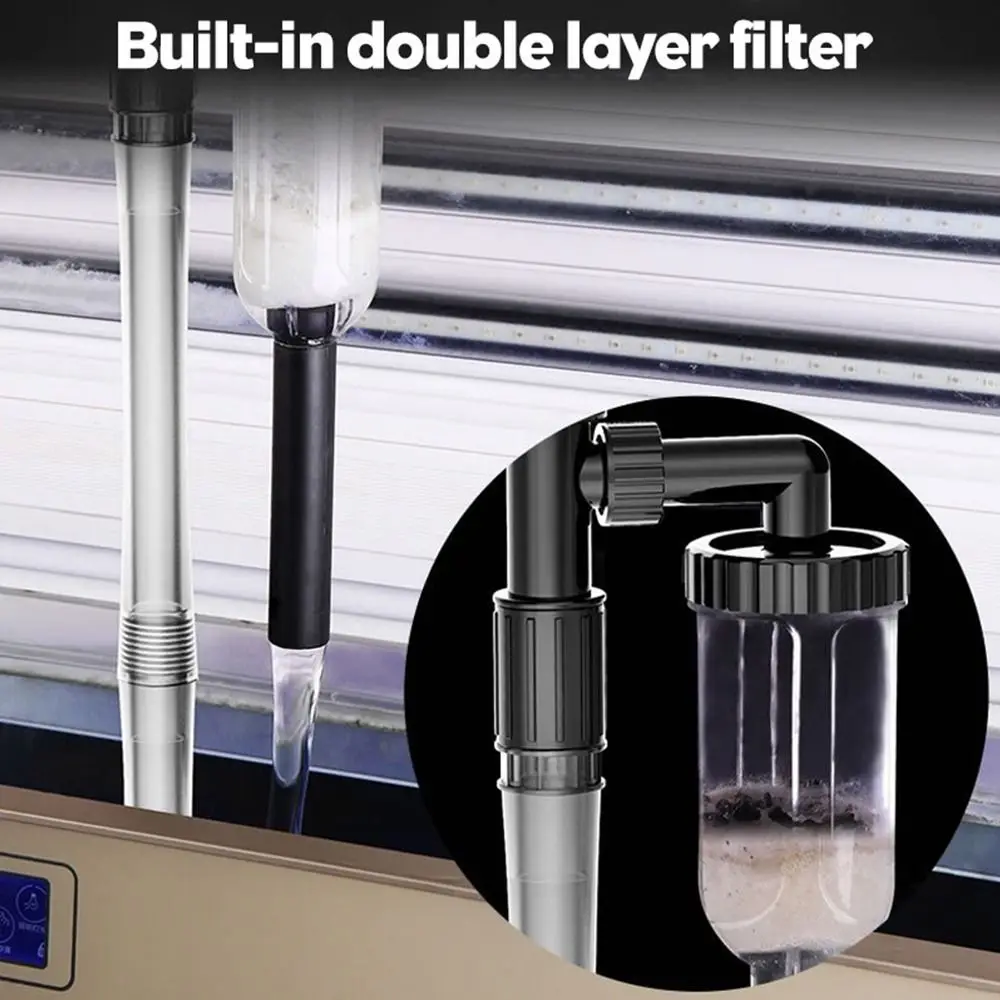 Электрический очиститель для аквариума с сильным всасыванием, 16/20 Вт, многофункциональный автоматический очиститель для аквариума, бесшумный экстрактор гравия
Электрический очиститель для аквариума с сильным всасыванием, 16/20 Вт, многофункциональный автоматический очиститель для аквариума, бесшумный экстрактор гравия