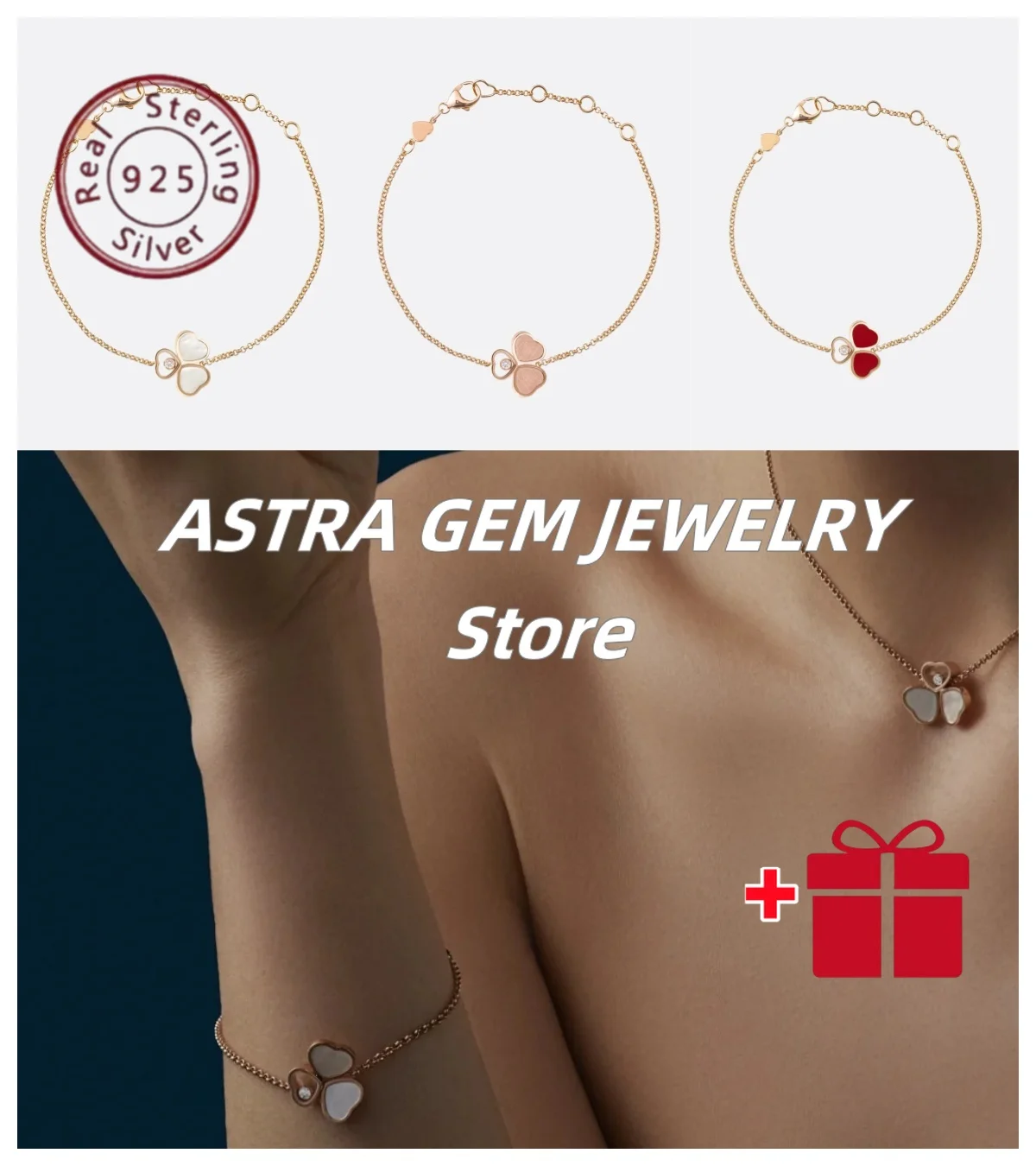 Classic and fashionable S925 silver three-heart zircon and mother-of-pearl bracelet. Daily party multi-functional jewelry gift
Classic and fashionable S925 silver three-heart zircon and mother-of-pearl bracelet. Daily party multi-functional jewelry gift