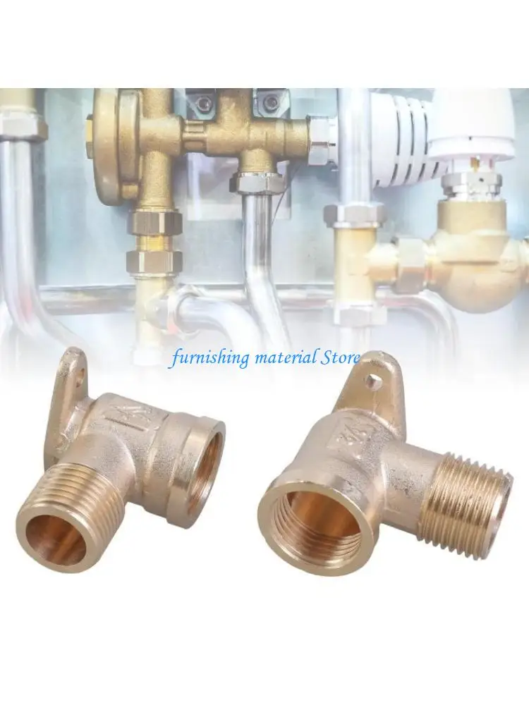 Y5GD Pack of 2 Brass DN15 Wall Distributor 90 Degree Thread Fitting With 1/2 Inch Female and Male Thread for Plumbing
Y5GD Pack of 2 Brass DN15 Wall Distributor 90 Degree Thread Fitting With 1/2 Inch Female and Male Thread for Plumbing