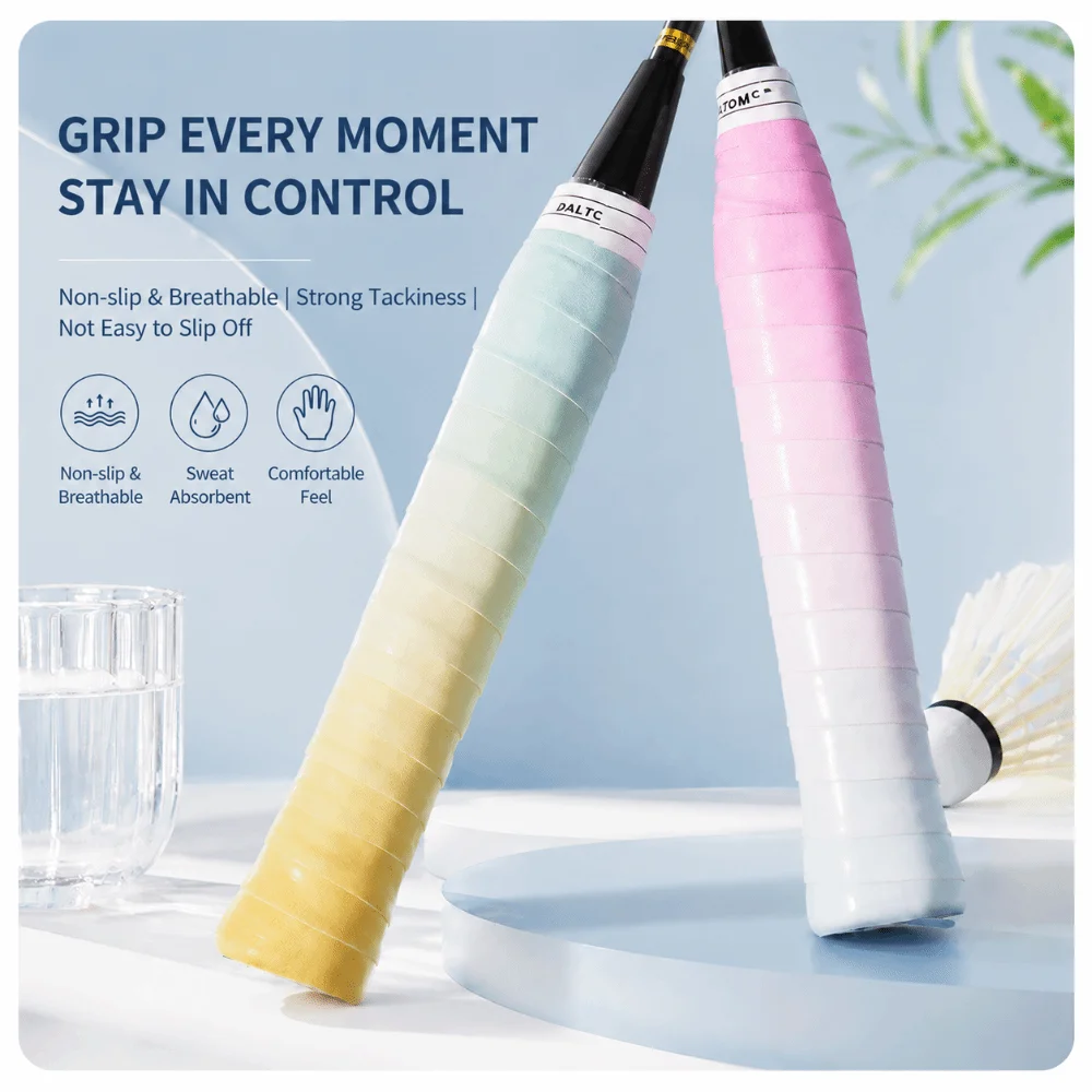 Gradient Tennis Badminton Grip Tape Non-Slip Self-adhesive Badminton Racket Grips Wrap Wear-resistant Sweat-Absorbent
Gradient Tennis Badminton Grip Tape Non-Slip Self-adhesive Badminton Racket Grips Wrap Wear-resistant Sweat-Absorbent