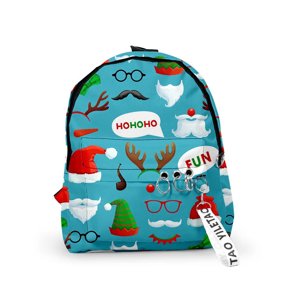 Cartoon New Christmas Notebook Backpacks Boys/Girls pupil School Bags 3D Print Keychains Oxford Waterproof Cute Small Backpacks
Cartoon New Christmas Notebook Backpacks Boys/Girls pupil School Bags 3D Print Keychains Oxford Waterproof Cute Small Backpacks