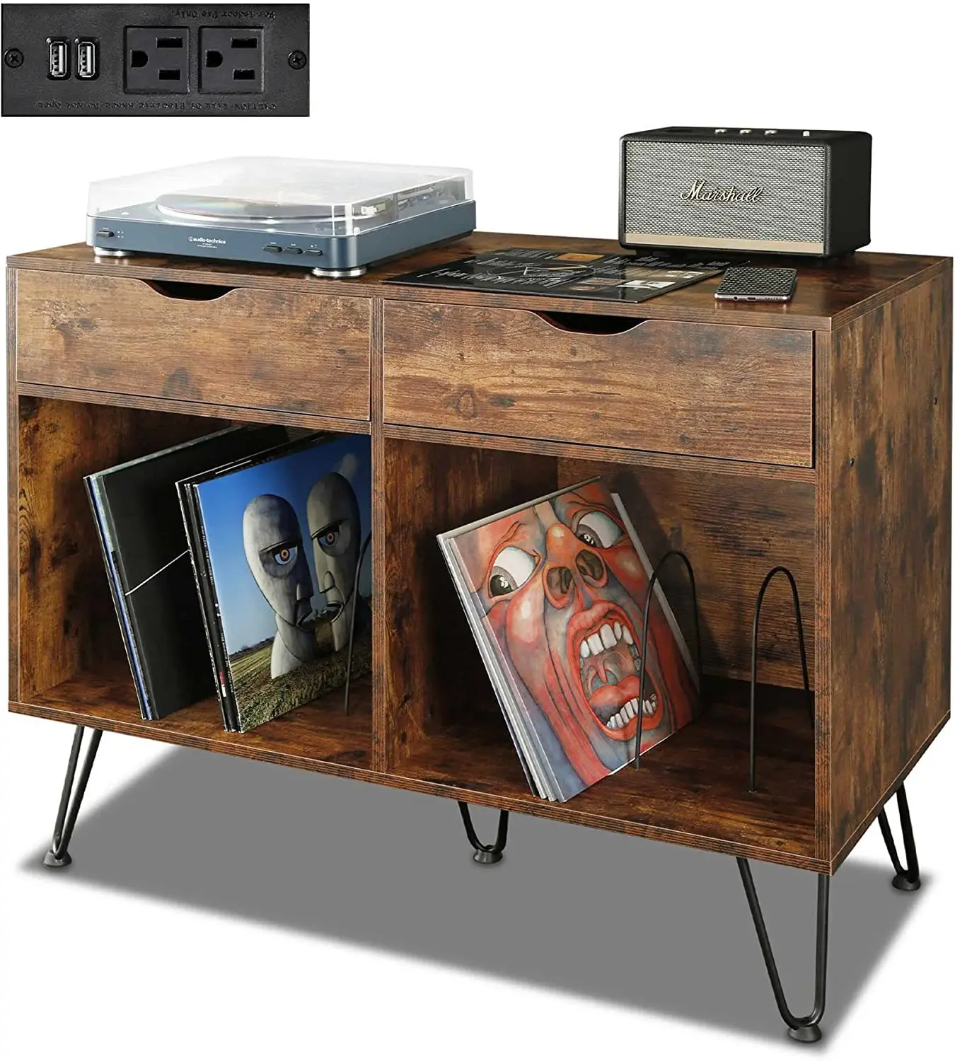 Record player bracket with two-line dovetail hair clip legs to accommodate 140 albums Storage bracket
Record player bracket with two-line dovetail hair clip legs to accommodate 140 albums Storage bracket