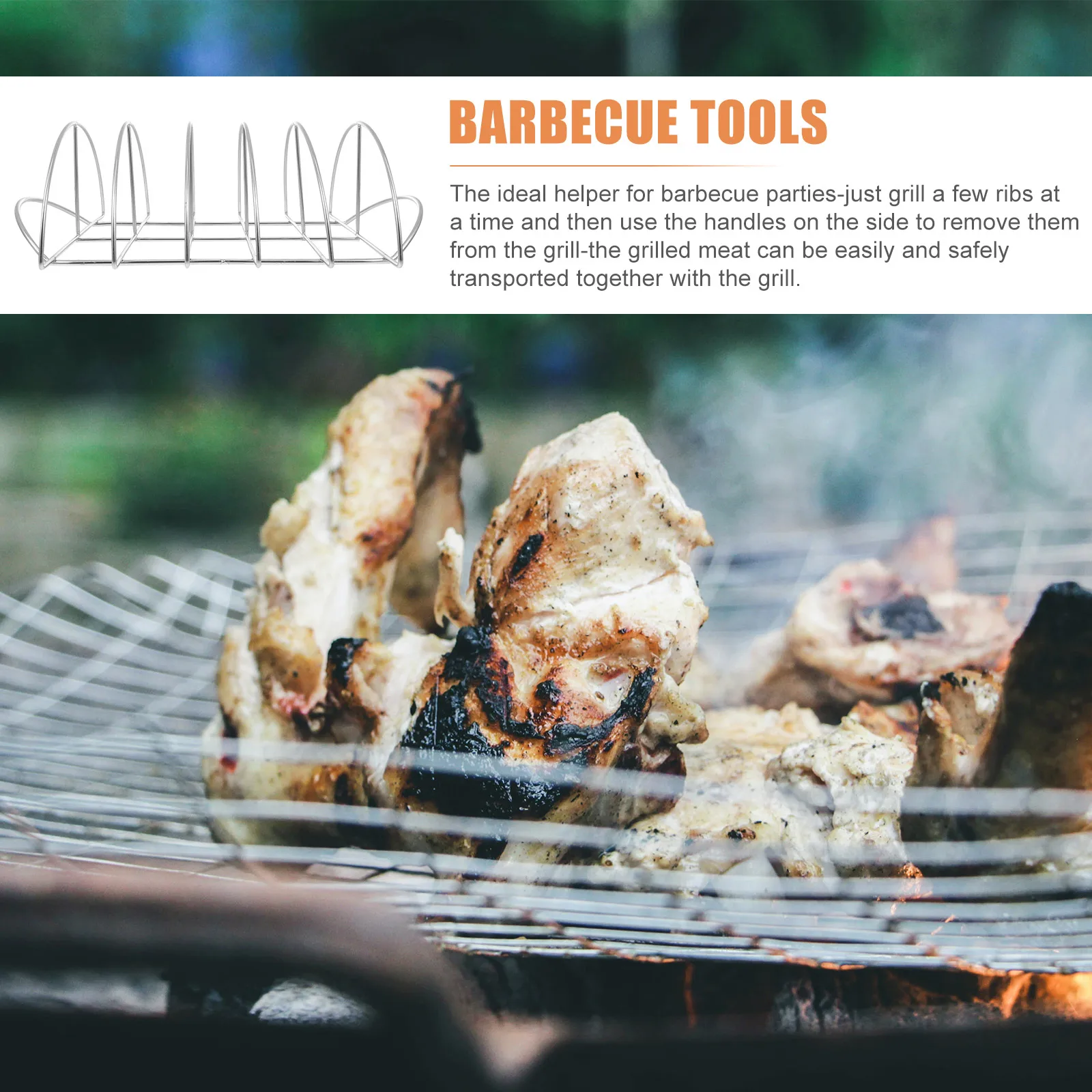 Stainless Steel BBQ Rack Outdoor Barbecue Grill Meat Holder Non stick Durable Practical Function Easy to Carry Store
Stainless Steel BBQ Rack Outdoor Barbecue Grill Meat Holder Non stick Durable Practical Function Easy to Carry Store