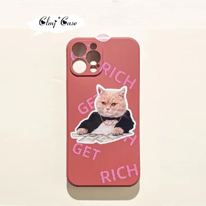Clmj Cartoon Cute Cat Phone Case For iPhone 11 12 Mini 13 Pro Max 14 XR XS Max X Se 2020 7 8 Plus Soft Silicone Protective Cover
Clmj Cartoon Cute Cat Phone Case For iPhone 11 12 Mini 13 Pro Max 14 XR XS Max X Se 2020 7 8 Plus Soft Silicone Protective Cover