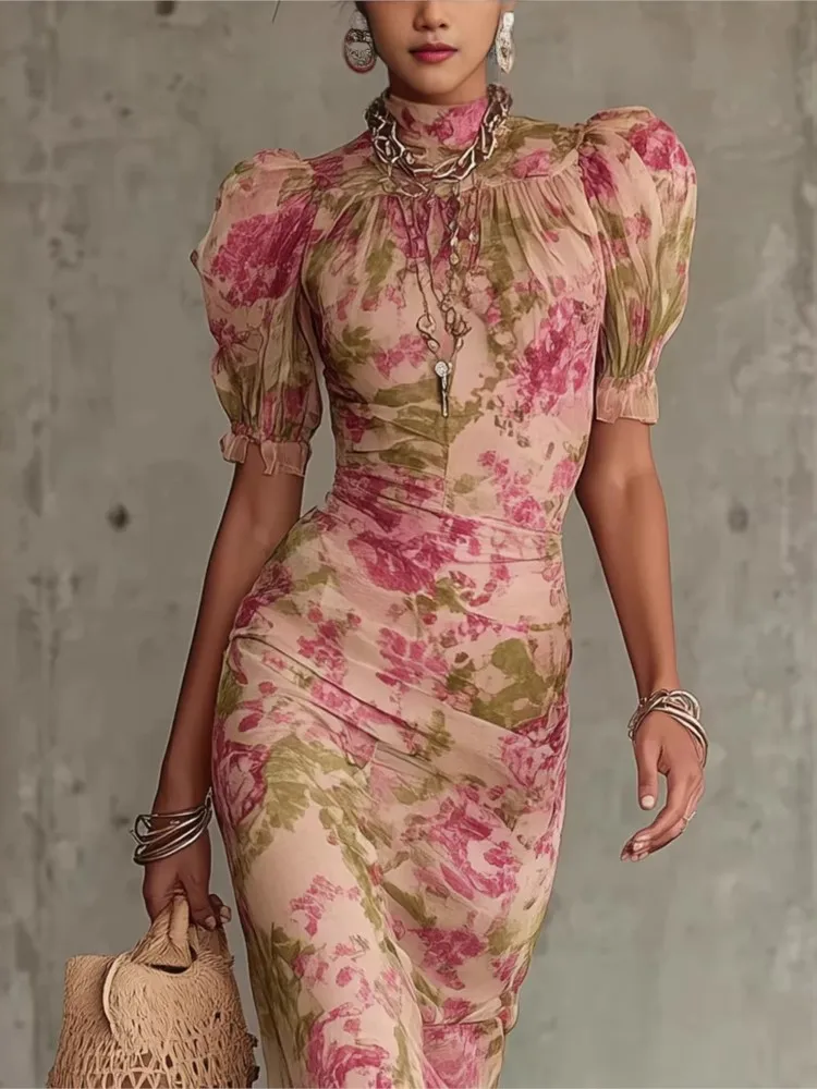 Sexy Bodycon Floral Long Dresses For Women Summer 2026 Fashion Short Sleeve O-neck Slim Maxi Dresses Elegant Evening Dress
Sexy Bodycon Floral Long Dresses For Women Summer 2026 Fashion Short Sleeve O-neck Slim Maxi Dresses Elegant Evening Dress