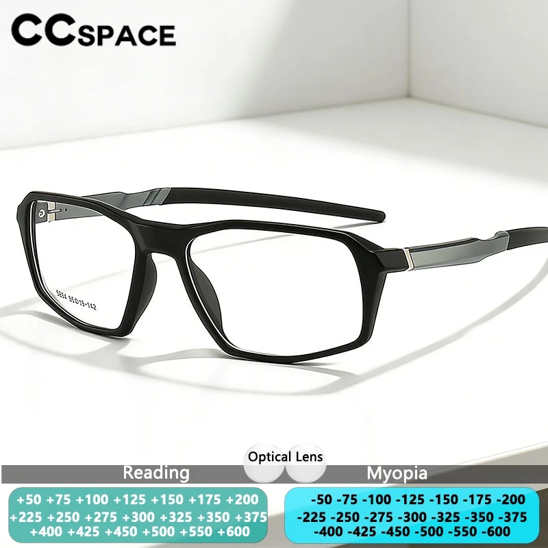 Мужские спортивные очки CCspace: модные, ультралегкие, с большой оправой TR90, для бега, с возможностью установки линз по рецепту, для коррекции близорукости
Мужские спортивные очки CCspace: модные, ультралегкие, с большой оправой TR90, для бега, с возможностью установки линз по рецепту, для коррекции близорукости