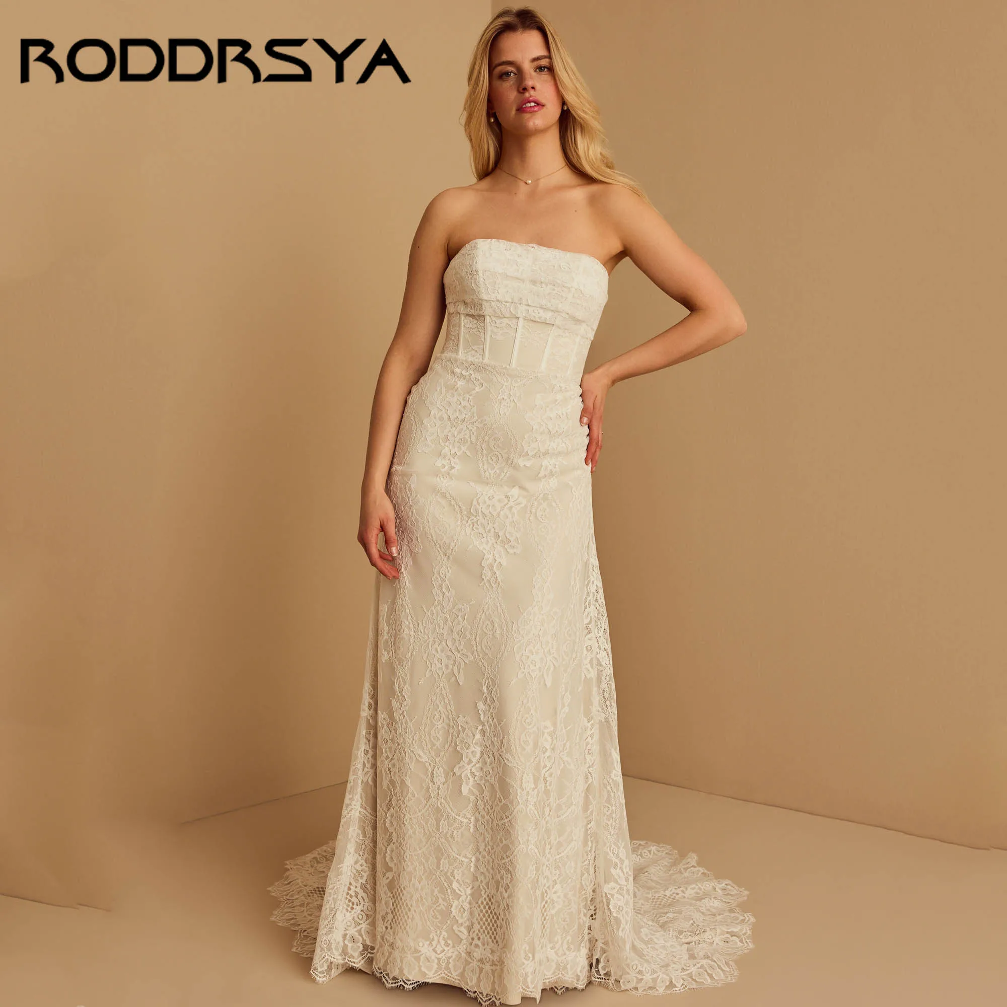RODDRSYA Lace Wedding Dresses Luxury 2025 Straplesss Mermaid Bridal Gowns Civil Backless Sleeveless vestidos de novia Customized
RODDRSYA Lace Wedding Dresses Luxury 2025 Straplesss Mermaid Bridal Gowns Civil Backless Sleeveless vestidos de novia Customized