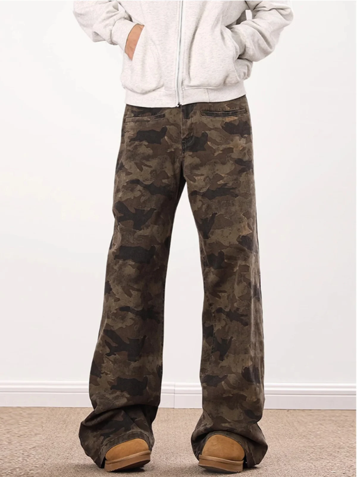 Американские камуфляжные рабочие брюки High Street, свободные прямые брюки для мужчин и женщин, винтажные свободные повседневные длинные брюки
Американские камуфляжные рабочие брюки High Street, свободные прямые брюки для мужчин и женщин, винтажные свободные повседневные длинные брюки