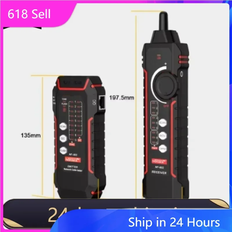 NOYAFA NF-802 Multi-function Cable Tester And Tracker RJ11 RJ45 Cat5 Cat6 LAN Ethernet Phone Wire Finder Poe Test
NOYAFA NF-802 Multi-function Cable Tester And Tracker RJ11 RJ45 Cat5 Cat6 LAN Ethernet Phone Wire Finder Poe Test