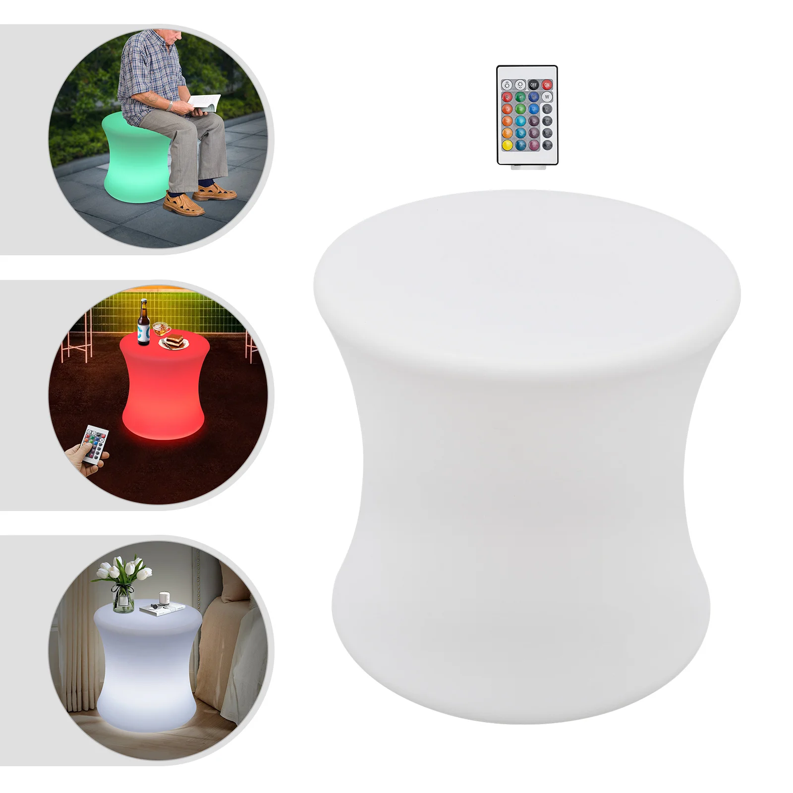 LED Drum-shaped Cube Stool, Stool with Rechargeable LED Light, Ambient Lighting, Night Light Stool 40*40cm for bars, hotels, KTV
LED Drum-shaped Cube Stool, Stool with Rechargeable LED Light, Ambient Lighting, Night Light Stool 40*40cm for bars, hotels, KTV