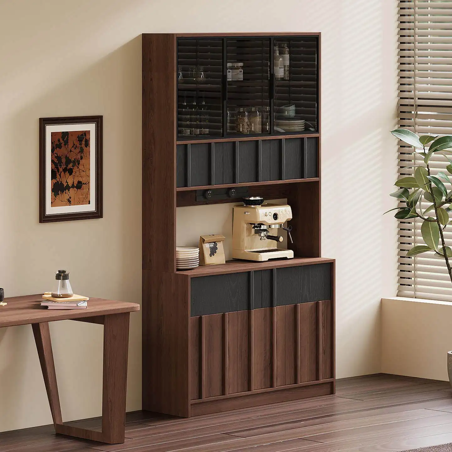 PYJ Living room dining side cabinet Middle antique locker Tea cabinet
PYJ Living room dining side cabinet Middle antique locker Tea cabinet