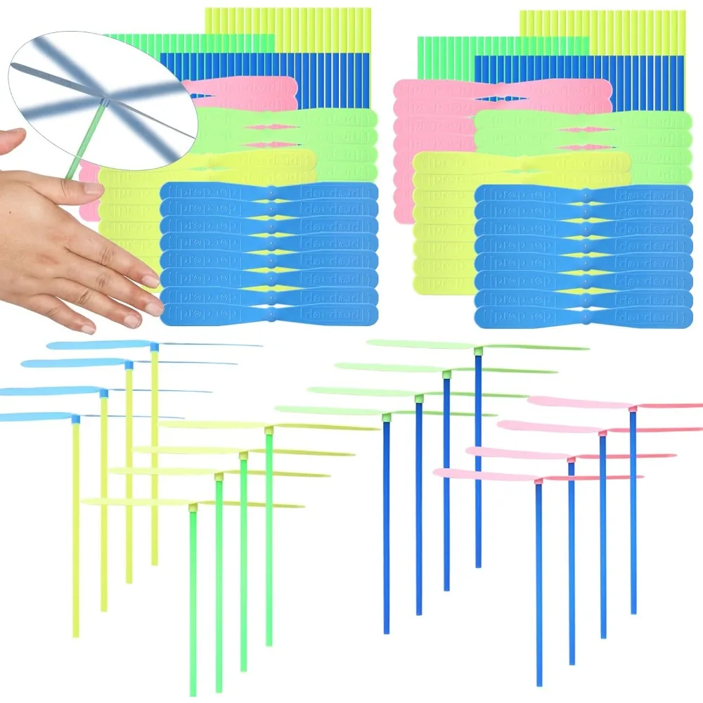 100 Pcs Flying Helicopter Toys Set, 50 Propeller+ 50 Rod,Hand Helicopter, Party Favors Outdoor Toy for Kids Ages 4-8, Gift Summe
100 Pcs Flying Helicopter Toys Set, 50 Propeller+ 50 Rod,Hand Helicopter, Party Favors Outdoor Toy for Kids Ages 4-8, Gift Summe