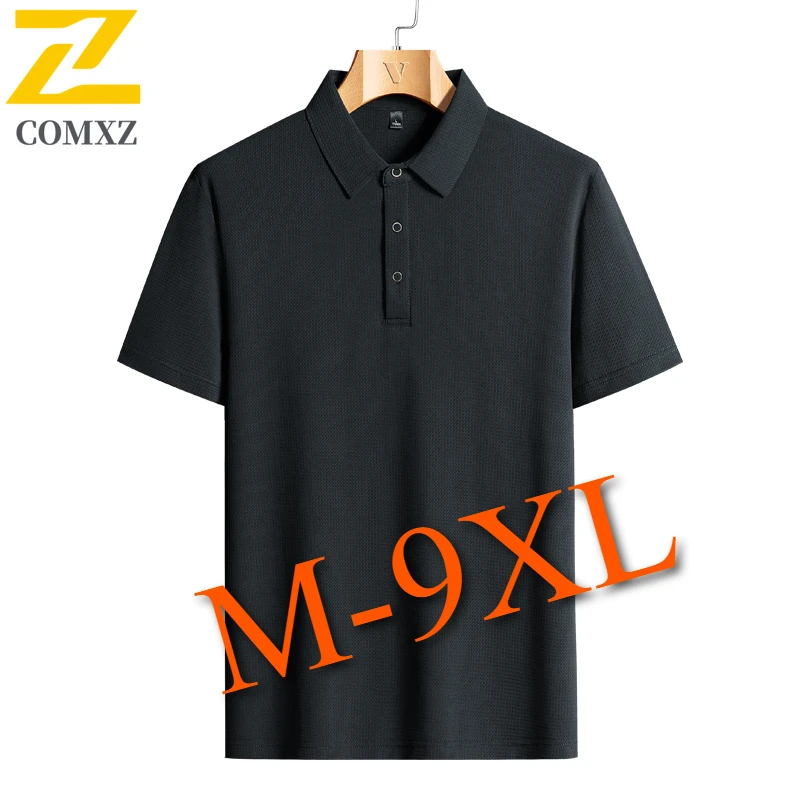 Ice Silk Men's Polo Shirt Lightweight Comfortable Breathable Large-sized Shirt Elastic Business Casual Office Collar T-shirt
Ice Silk Men's Polo Shirt Lightweight Comfortable Breathable Large-sized Shirt Elastic Business Casual Office Collar T-shirt
