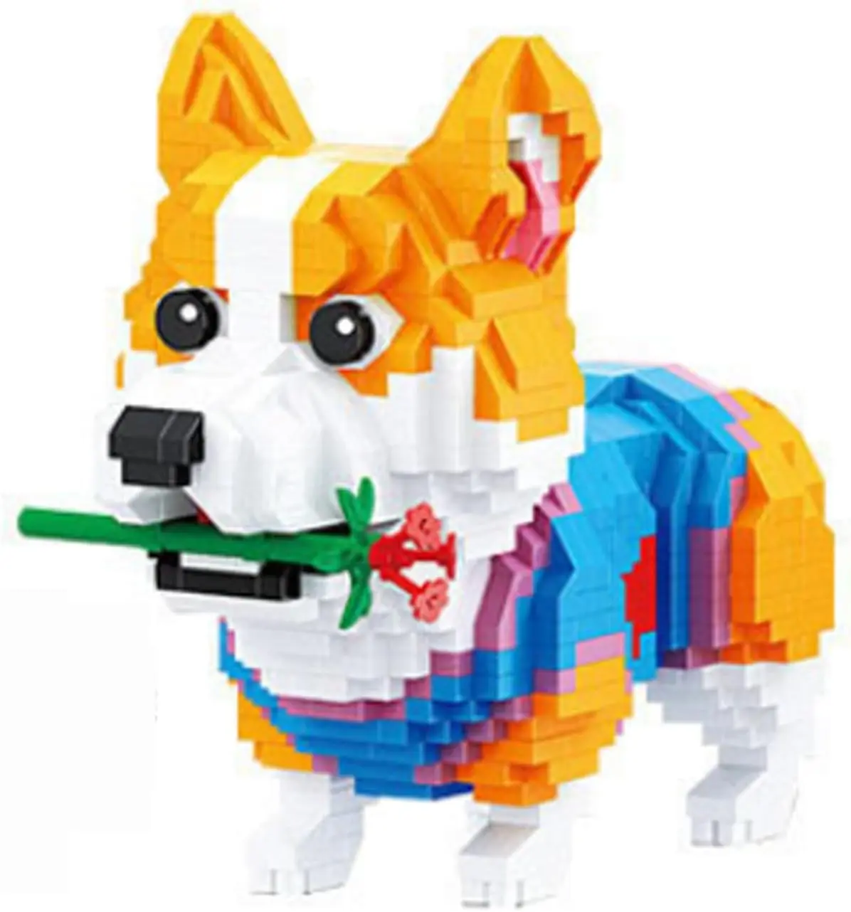 Adorable Corgi Dog Building Block Set, Micro Terrier Bricks, Compatible with Major Brands Bricks, Toy to Combine with Starter Co
Adorable Corgi Dog Building Block Set, Micro Terrier Bricks, Compatible with Major Brands Bricks, Toy to Combine with Starter Co