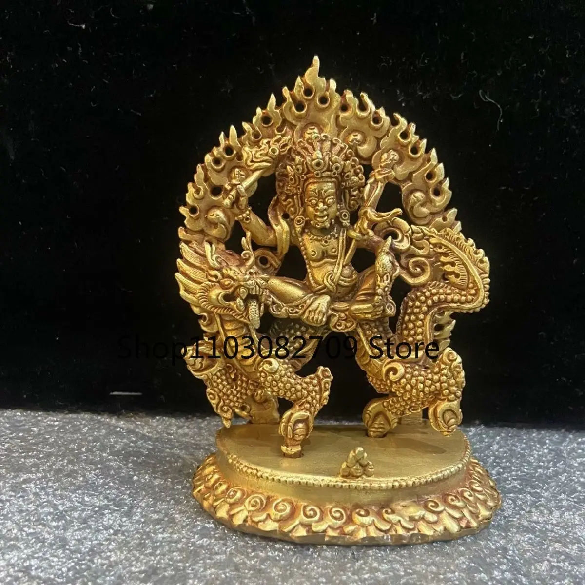 Непальская медь, позолоченный белый Бог богатства, 3 дюйма, белый Бог богатства, гостиная, украшение спереди Будды, высота около 10 см
Непальская медь, позолоченный белый Бог богатства, 3 дюйма, белый Бог богатства, гостиная, украшение спереди Будды, высота около 10 см