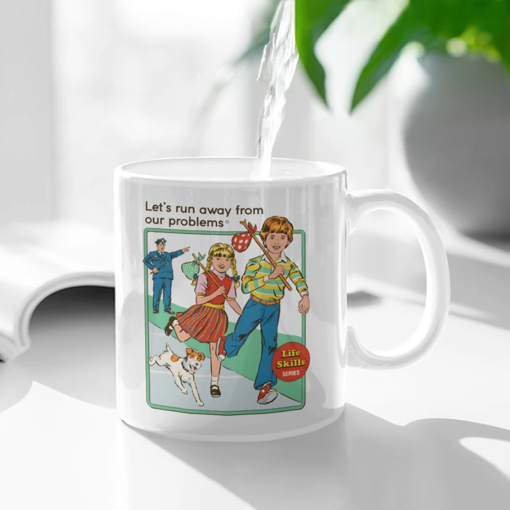 Lets Run Away White Variant Ceramic Cup Coffee Oatmeal Breakfast Cup Creative Personality Mug
Lets Run Away White Variant Ceramic Cup Coffee Oatmeal Breakfast Cup Creative Personality Mug
