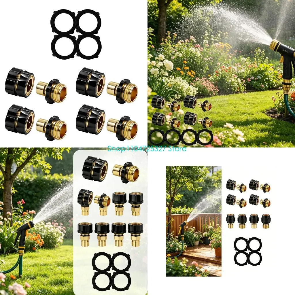 D8KF 4Pcs Gardening Tool Hose Connectors Plastic And Metal Construction For Outdoors
D8KF 4Pcs Gardening Tool Hose Connectors Plastic And Metal Construction For Outdoors