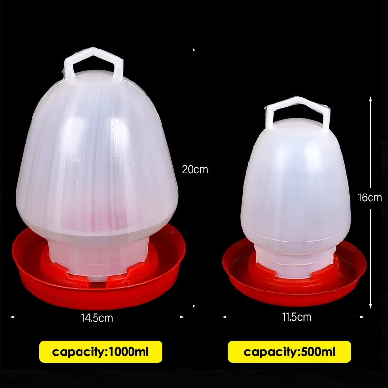 500/1000ml Chicken Water Pot Automatic Chick Drinker Parrot Drinking Bowl Water Feeder Home Poultry Water Drinking Cup For Birds
500/1000ml Chicken Water Pot Automatic Chick Drinker Parrot Drinking Bowl Water Feeder Home Poultry Water Drinking Cup For Birds