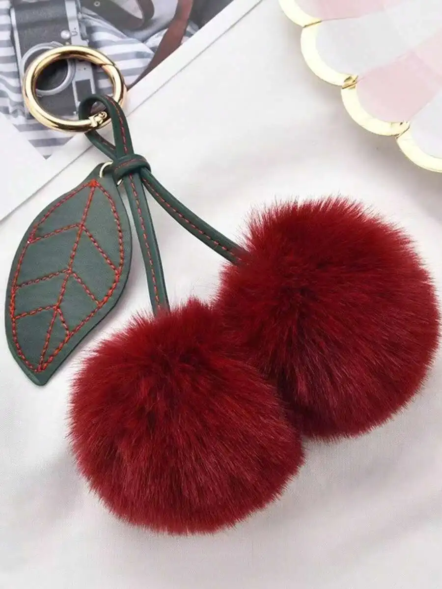 Plush Cherry Fruit Keychain for Car Keys Bag Pendant Backpack Accessory Winter Gift
Plush Cherry Fruit Keychain for Car Keys Bag Pendant Backpack Accessory Winter Gift