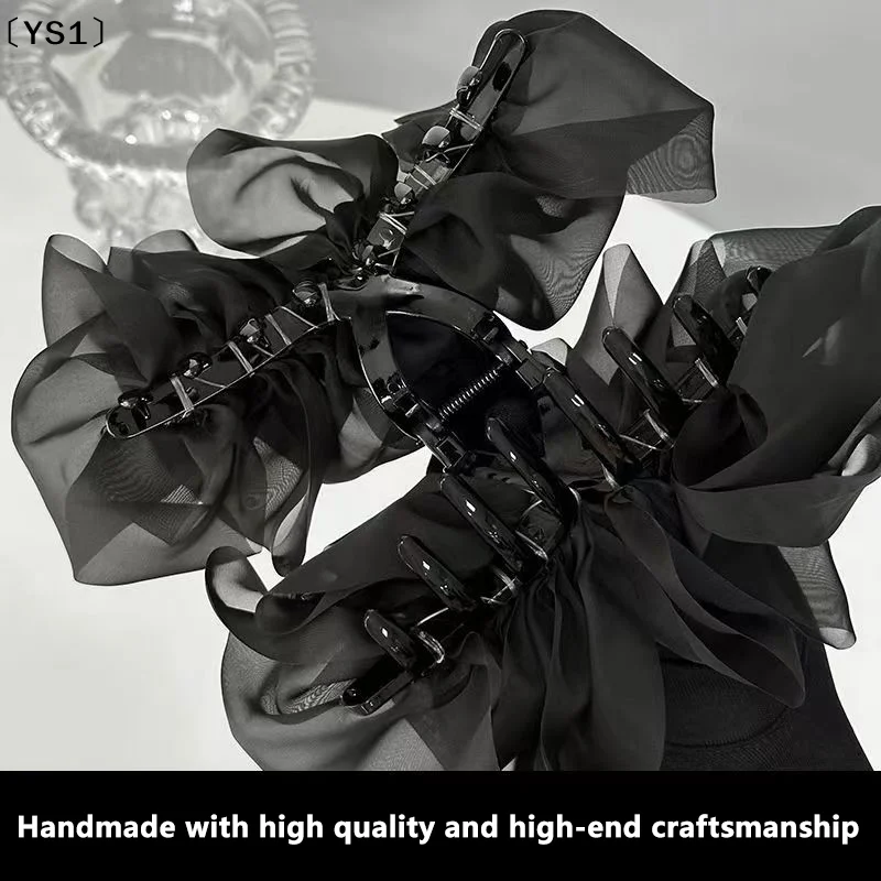 〔YS1〕Large Bow Mesh Hairpin Temperament Elegant Women Hair Claw Clips Princess Headdress Fashion Grab Clip Female Hair Accessori
〔YS1〕Large Bow Mesh Hairpin Temperament Elegant Women Hair Claw Clips Princess Headdress Fashion Grab Clip Female Hair Accessori