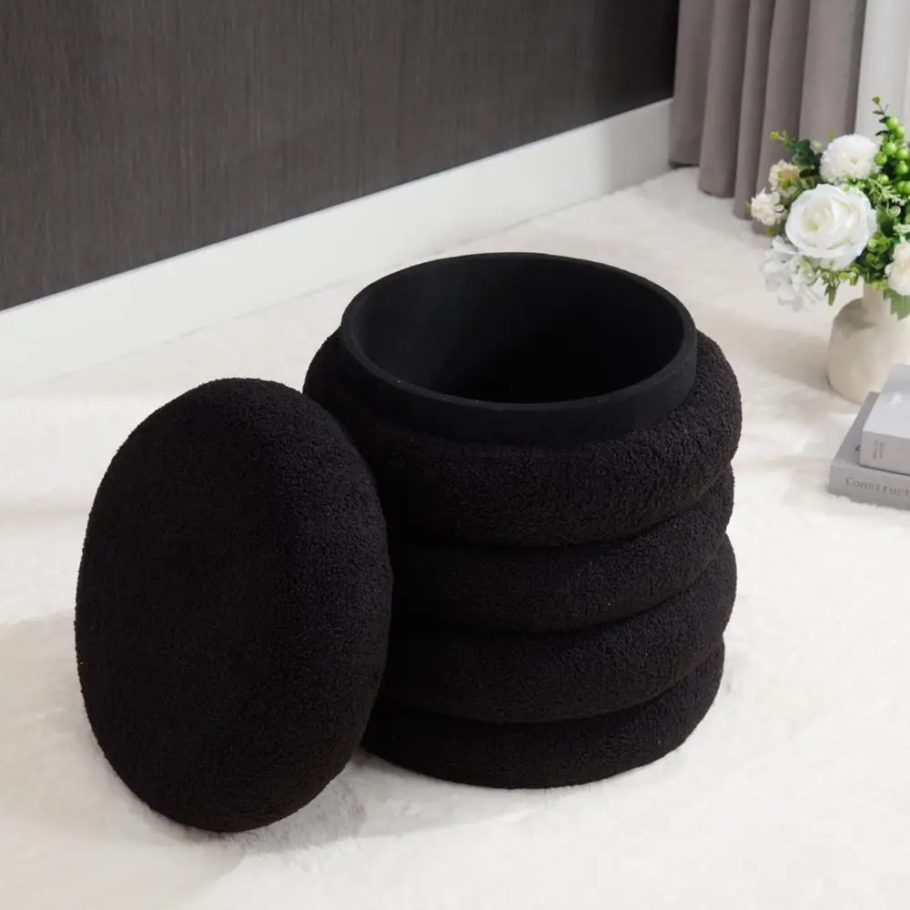 Black Round Ottoman with Storage Upholstered Sherpa oot Stool Ottoman Small Boucle oot Rest Stool or Dorm/Living Room/Entryway/B
Black Round Ottoman with Storage Upholstered Sherpa oot Stool Ottoman Small Boucle oot Rest Stool or Dorm/Living Room/Entryway/B