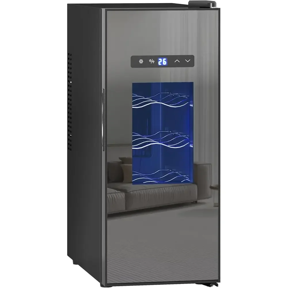 10 Inch reestanding Wine Cooler Rerigerator, 12 Bottle, Thermoelectric Beverage Wine ridge with Glass Door, LED Digital Temperat
10 Inch reestanding Wine Cooler Rerigerator, 12 Bottle, Thermoelectric Beverage Wine ridge with Glass Door, LED Digital Temperat