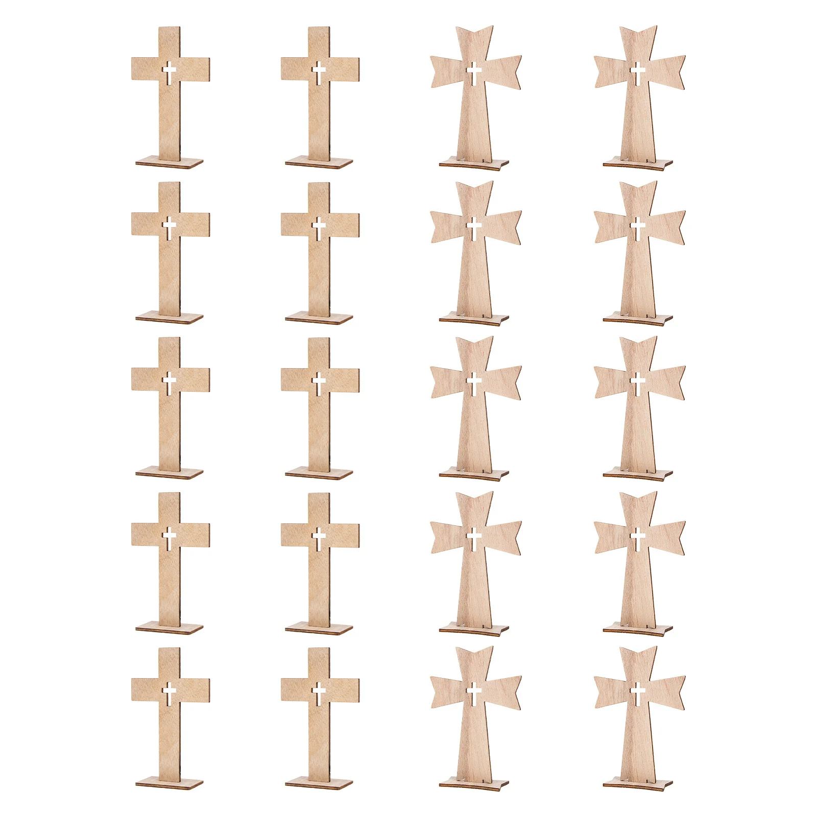 20Sets Wood Standing Cross Adornment Minimalist Wooden Cross Ornament for Home Office Decoration Wooden Craft Household Decor
20Sets Wood Standing Cross Adornment Minimalist Wooden Cross Ornament for Home Office Decoration Wooden Craft Household Decor