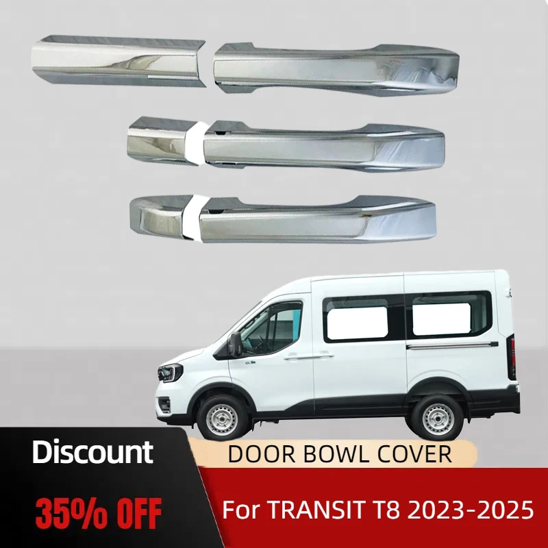 6pcs Hight quality Car Exterior ABS Chrome Door Handle Cover For Ford TRANSIT T8 2023 2024 2025 Car Accessories Trim
6pcs Hight quality Car Exterior ABS Chrome Door Handle Cover For Ford TRANSIT T8 2023 2024 2025 Car Accessories Trim