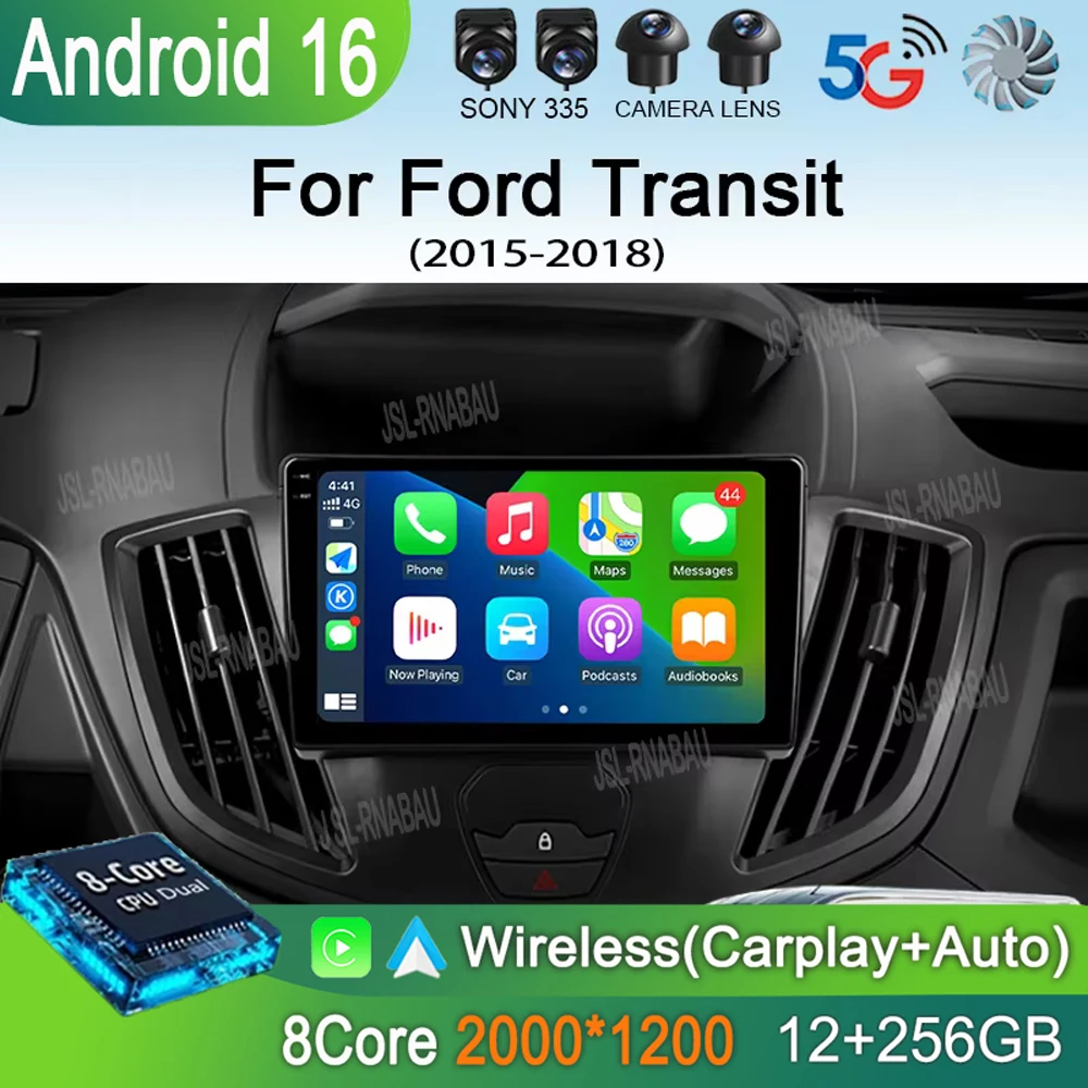Автомагнитола Android 16 для Ford Transit 2015-2018 с Carplay, мультимедийный видеоплеер, GPS-стереосистема 2DIN, Wi-Fi+4G, Bluetooth, QLED-экран
Автомагнитола Android 16 для Ford Transit 2015-2018 с Carplay, мультимедийный видеоплеер, GPS-стереосистема 2DIN, Wi-Fi+4G, Bluetooth, QLED-экран