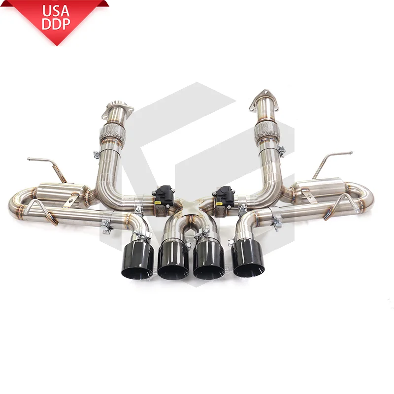 ING Stainless Steel Catback for Corvette C8 Z06 With valve Race Sistemas Direct Flow Pipe Performance Exhaust System
ING Stainless Steel Catback for Corvette C8 Z06 With valve Race Sistemas Direct Flow Pipe Performance Exhaust System