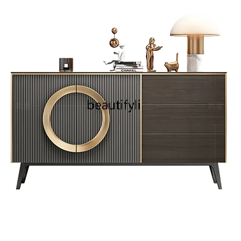 L Light luxury door cabinet, living room decorative partition, Italian side cabinet, rock slab multi-functional locker
L Light luxury door cabinet, living room decorative partition, Italian side cabinet, rock slab multi-functional locker