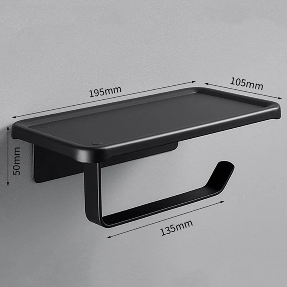 Aluminum Alloy Roll Paper Holder Multi-function Storage Rack No Punching Wall-mounted Tissue Suitable For Bathroom
Aluminum Alloy Roll Paper Holder Multi-function Storage Rack No Punching Wall-mounted Tissue Suitable For Bathroom