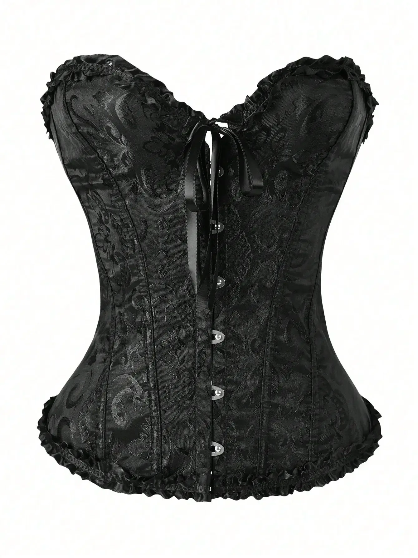 Women's Retro Bustier Corset Top, Gothic Style Lace-Up Sexy Floral Steel Boned Underbust Corset, Waist Cincher Shapewear
Women's Retro Bustier Corset Top, Gothic Style Lace-Up Sexy Floral Steel Boned Underbust Corset, Waist Cincher Shapewear