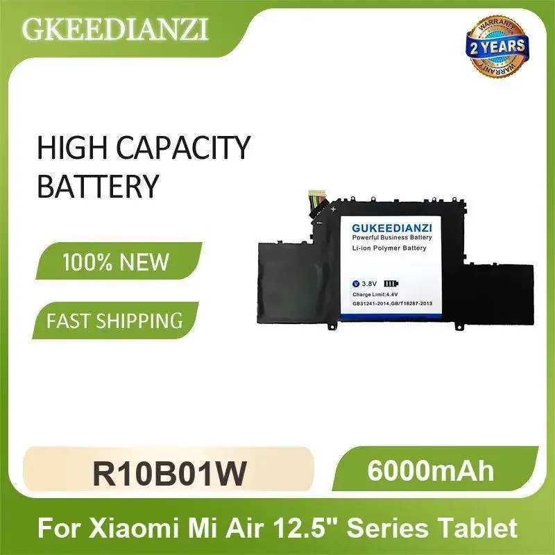 R10B01W Аккумулятор для ноутбука Xiaomi Mi Air 12,5-дюймовый планшет серии 6000 мАч высокой емкости
R10B01W Аккумулятор для ноутбука Xiaomi Mi Air 12,5-дюймовый планшет серии 6000 мАч высокой емкости