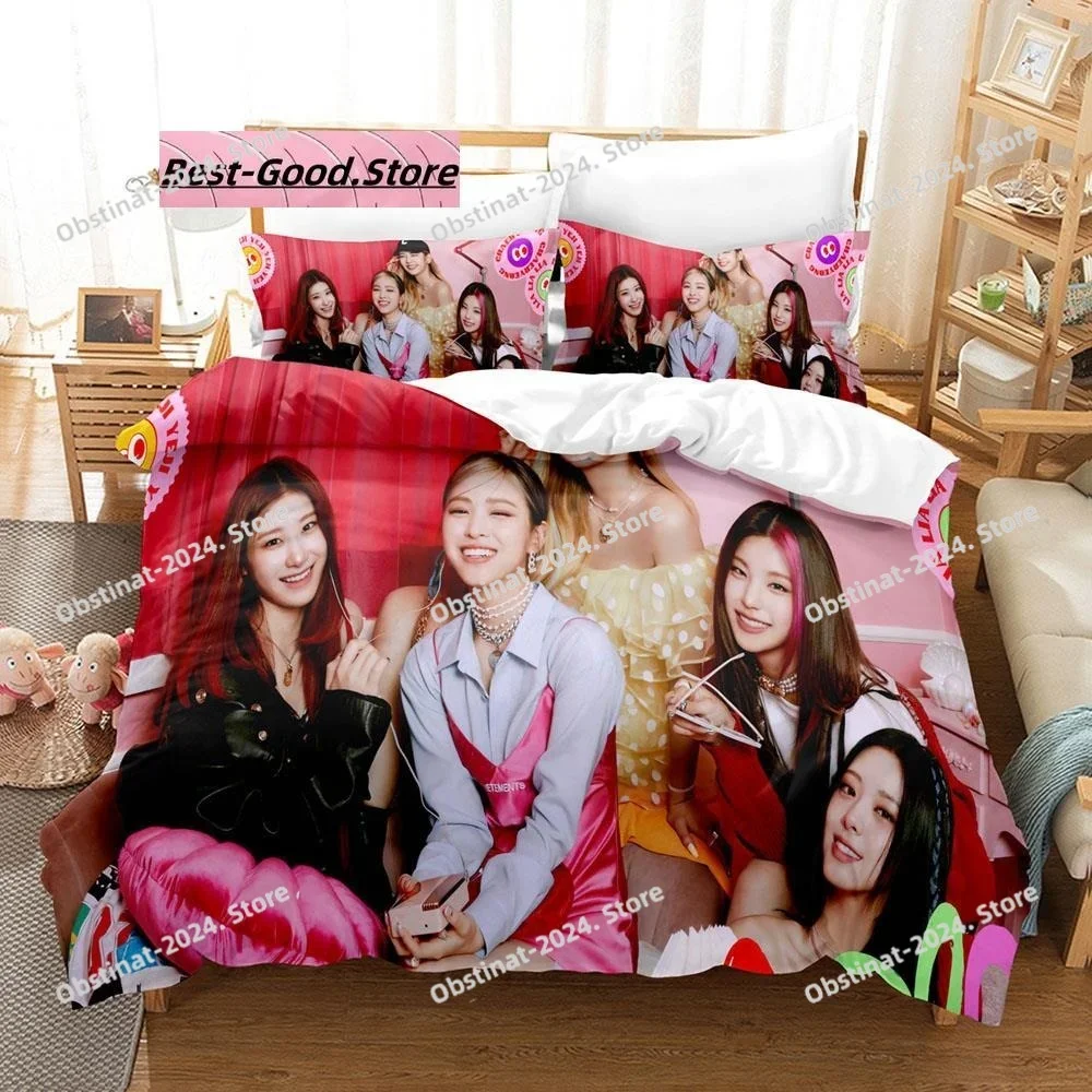 Korea ITZY LOCO Printed Bed Set Duvet Cover Pillowcase Bedding Set Bed Linen Sheet Quilt Cover Full Queen King Size
Korea ITZY LOCO Printed Bed Set Duvet Cover Pillowcase Bedding Set Bed Linen Sheet Quilt Cover Full Queen King Size