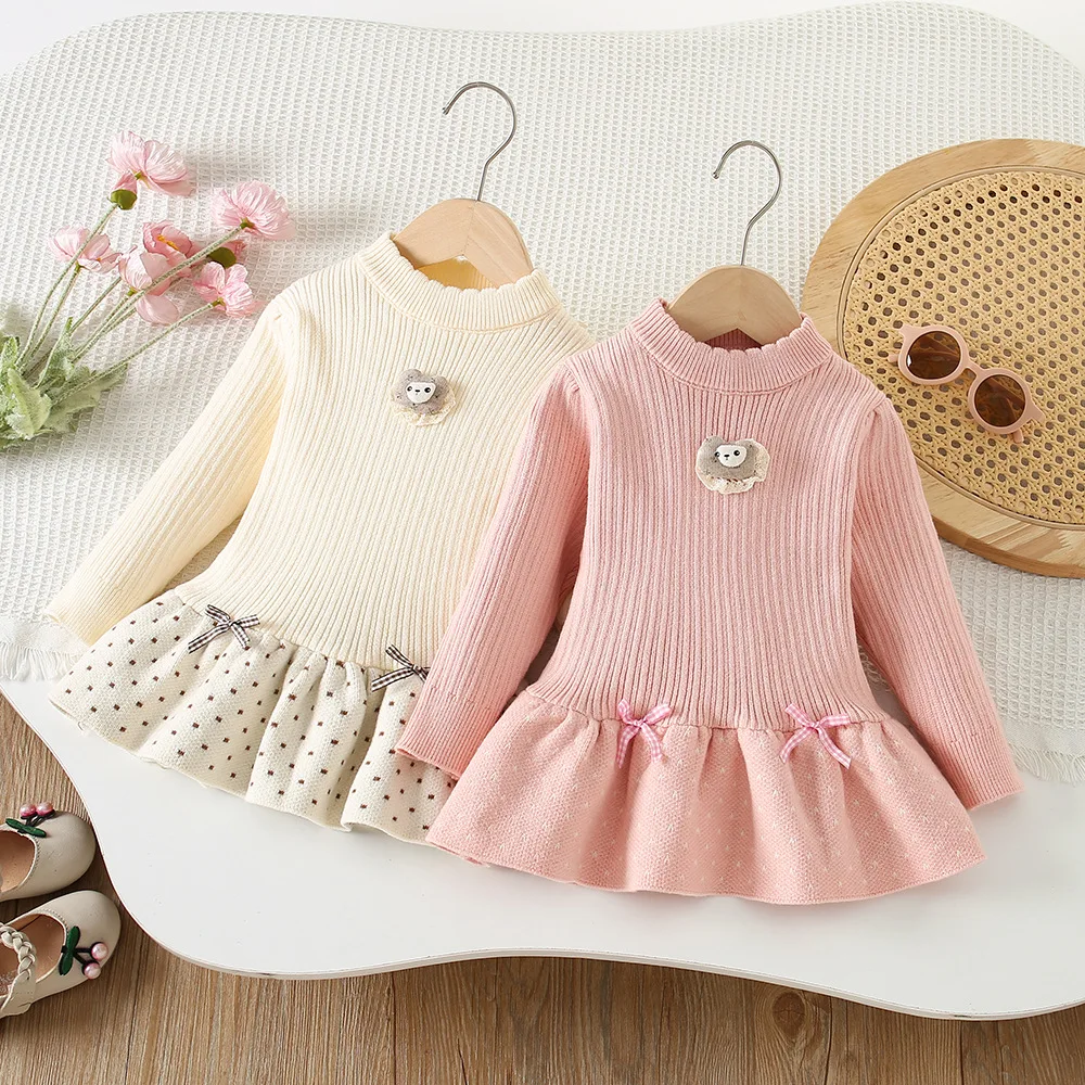 Girls Knitted Dresses Spring Autumn Children Woolen Jersey Sweaters Dress For Baby Girl Princess Clothes Kids Cute Outfits 5 6Y
Girls Knitted Dresses Spring Autumn Children Woolen Jersey Sweaters Dress For Baby Girl Princess Clothes Kids Cute Outfits 5 6Y