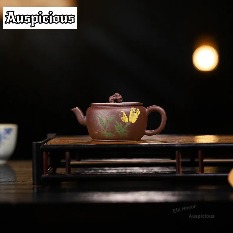 120ml Handmade Yixing Purple Clay Teapots Handmade Big Caliber Pot Raw Ore Mud Tea Maker Kettle Chinese Zisha Tea Set Teaware
120ml Handmade Yixing Purple Clay Teapots Handmade Big Caliber Pot Raw Ore Mud Tea Maker Kettle Chinese Zisha Tea Set Teaware