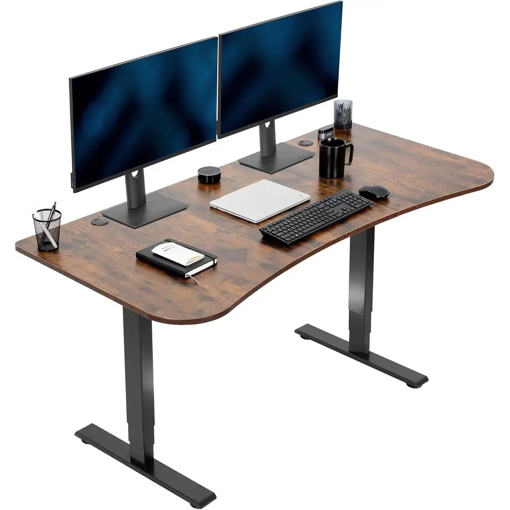 Vintage Brown Standing Desk, 63x32 inches, Touchscreen Adjustable, 220 lb Capacity
Vintage Brown Standing Desk, 63x32 inches, Touchscreen Adjustable, 220 lb Capacity