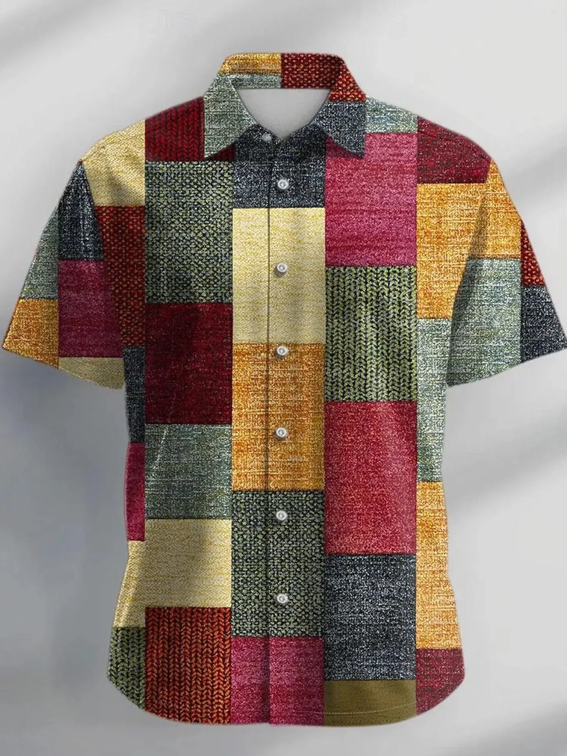 Men's Cheered ort Sve irt Collared Large id Print Loose Fit Summer Casual Wear for Middle-Aged And Older Men
Men's Cheered ort Sve irt Collared Large id Print Loose Fit Summer Casual Wear for Middle-Aged And Older Men