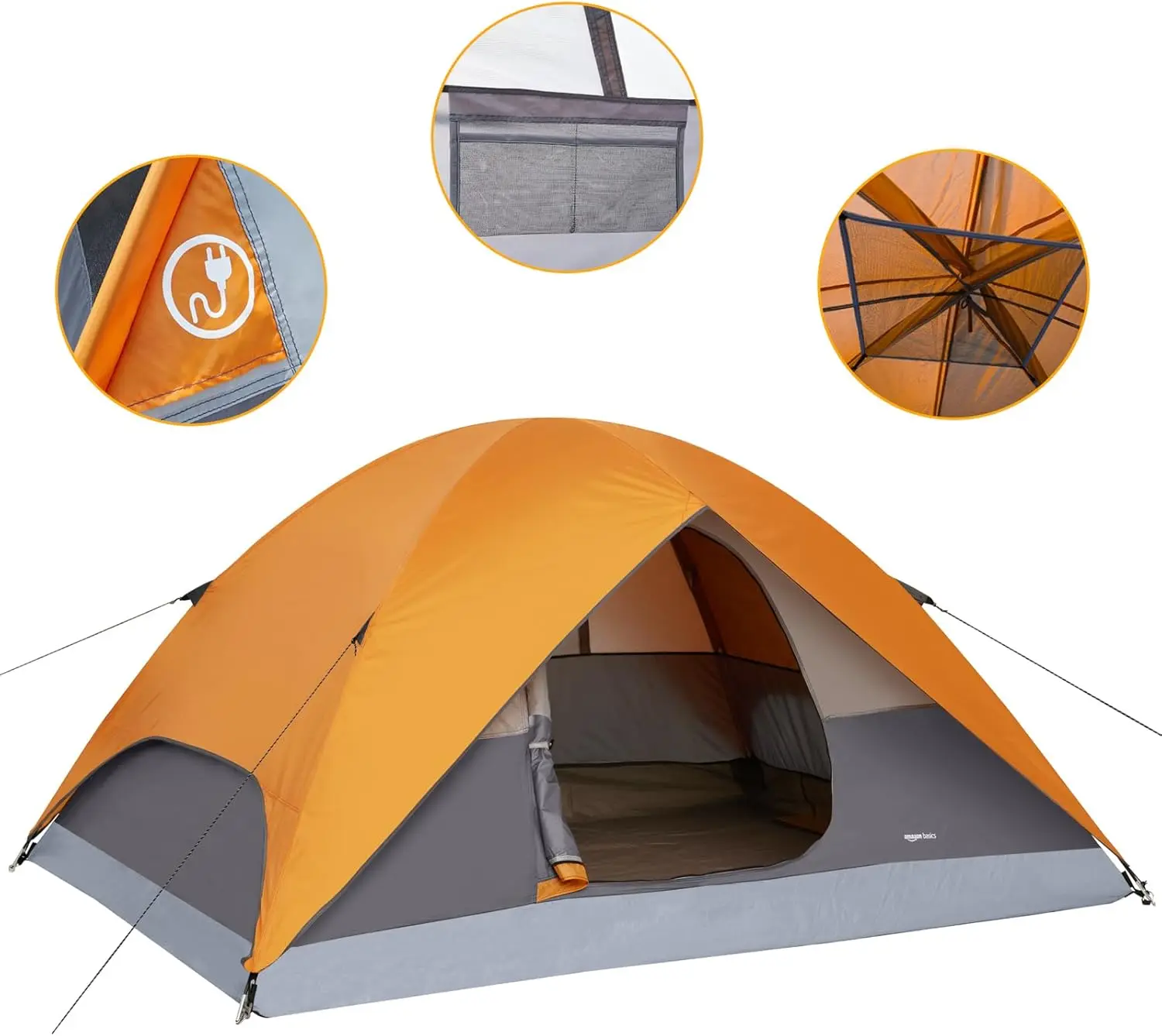 Amazon Basics Camping Tent, 3-Season Dome Design with Rainfly
Amazon Basics Camping Tent, 3-Season Dome Design with Rainfly